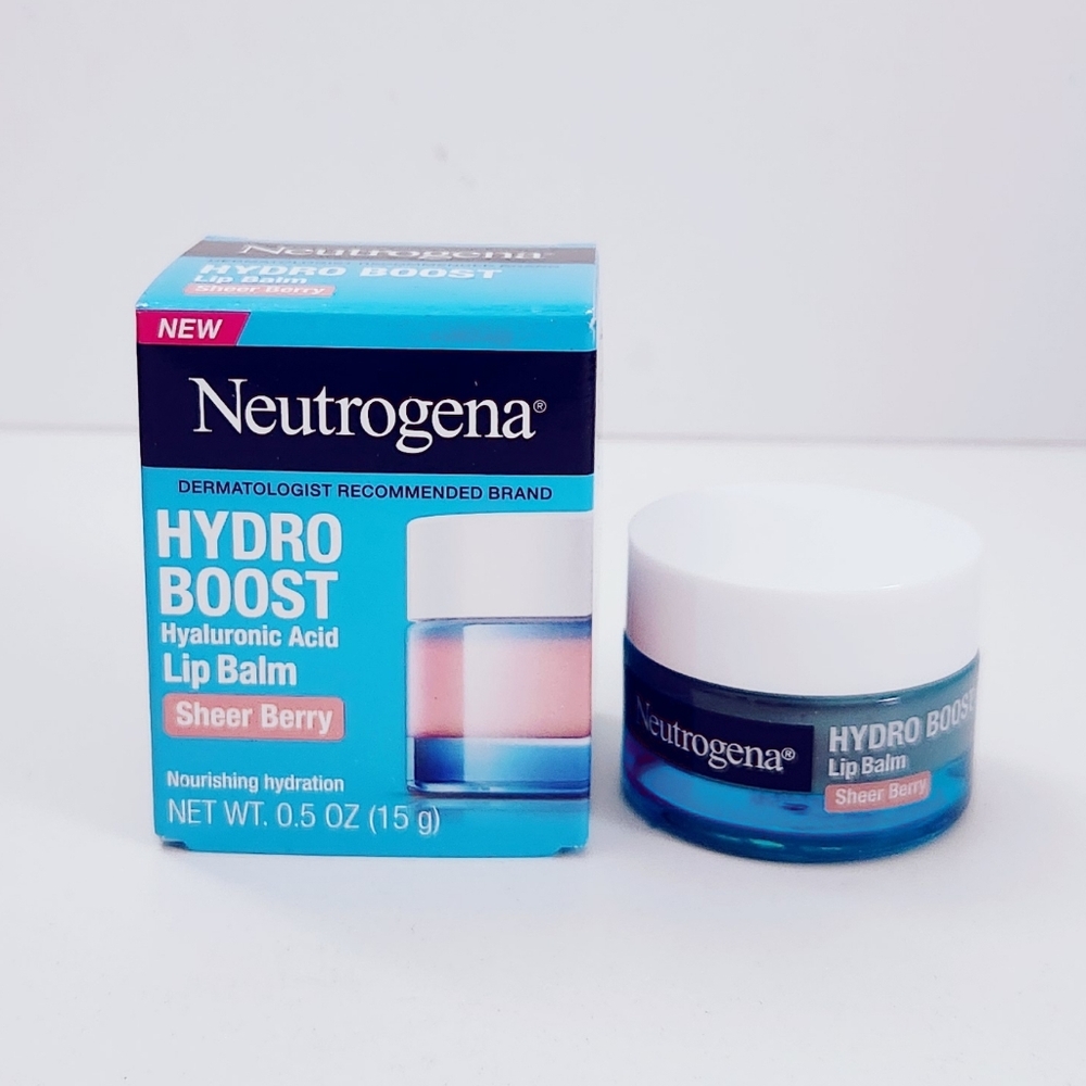 🐢2/$15 Neutrogena Hydro Boost Hyaluronic Acid Lip Balm Sheer Berry